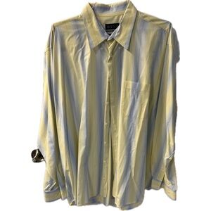 Mine Casual Button Down Shirt in Yellow and Blue